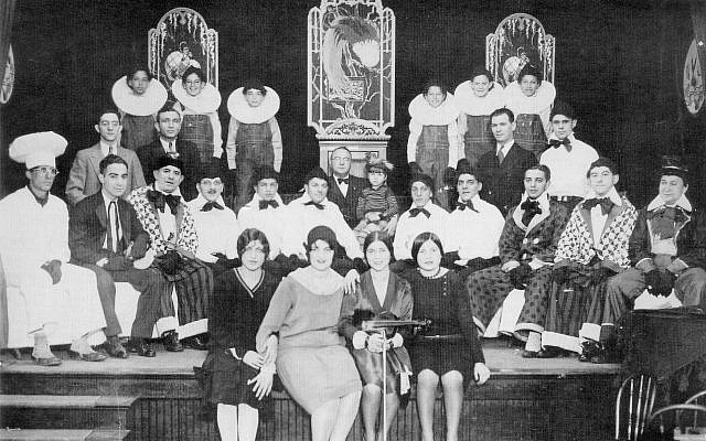 The 1927 Men's Club Frolic at Beth El Congregation. (Photo courtesy of Beth El Congregation)