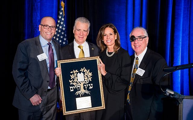 From left: Jewish National Fund Midwest associate executive director Jason Rose with Art and Greta Rooney and JNF Western Pennsylvania board president Steven H. Schwartz. (Photo courtesy of Jewish National Fund)