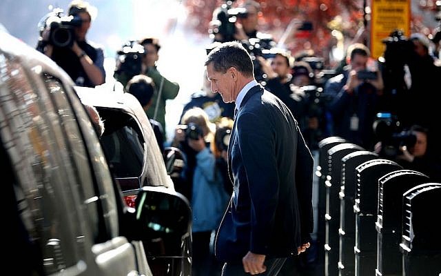 Michael Flynn leaving his plea hearing at the federal courthouse in Washington, D.C, Dec. 1, 2017. (Photo by Chip Somodevilla/Getty Images)