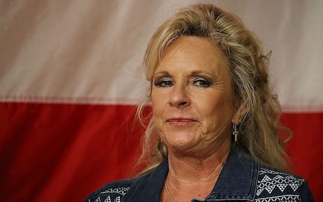 Kayla Moore at a campaign event for her husband Roy Moore in Fairhope, Ala., Dec. 5, 2017. (Photo by Joe Raedle/Getty Images)