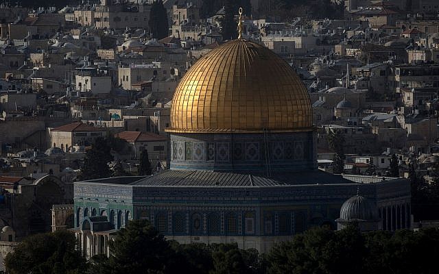 A view of the Dome of the Rock on Jerusalem’s Temple Mount. (Photo by Chris McGrath/Getty Images)
