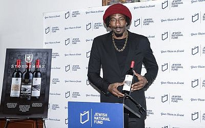 Six-time NBA All-Star Amar’e Stoudemire has launched a line of kosher-for-Passover Israeli wines. (Photo courtesy of Jewish National Fund-USA)