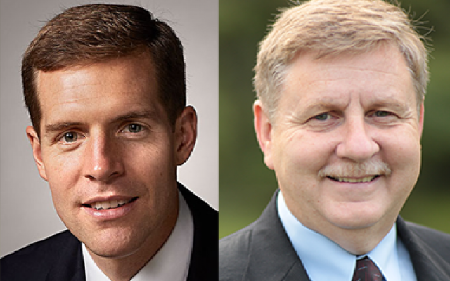 Conor Lamb, left, and Rick Saccone are competing for the District 18 congressional seat. (Photos courtesy of Conor Lamb and Rick Saccone)