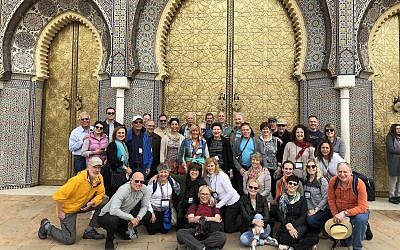 A group from the Jewish Federation of Greater Pittsburgh's recent trip to Morocco. (Photo courtesy of Ellen Teri Kaplan Goldstein)