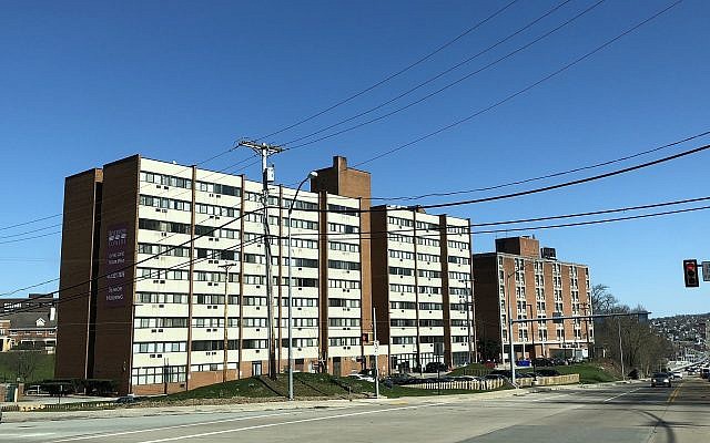 Riverview Towers, an affordable housing apartment complex in Squirrel Hill for older adults, plans to renovate several of their units from efficiencies to one and two bedroom apartments. (Photo by Lauren Rosenblatt)
