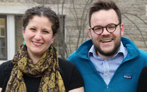Vanessa Zoltan and Casper ter Kuile  (Photo provided by Rodef Shalom Congregation)