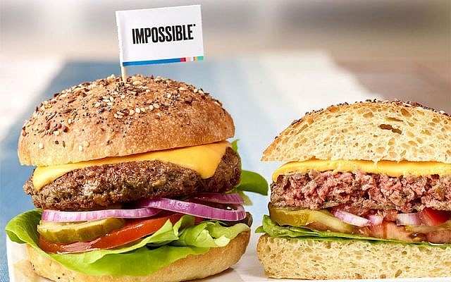 Jeffrey Spitz Cohan will happily eat a vegan based burger rather than wait for lab-based products, aware of the climate implications. 
(Photo courtesy of Leo Gong/Impossible Foods)
