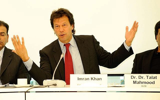 Imran Khan at the “Rule of Law: The Case of Pakistan” conference in Berlin, Germany in 2009. (Photo by Stephan Röhl/Flickr)