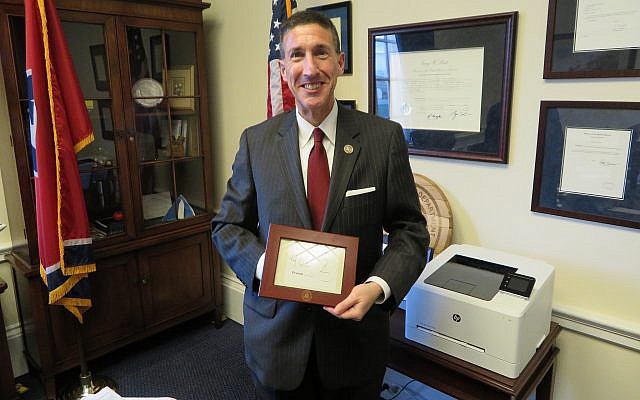 Rep. David Kustoff, a Jewish Republican, is running for re-election in Tennessee’s 8th Congressional District. 	(Photo by Ron Kampeas)