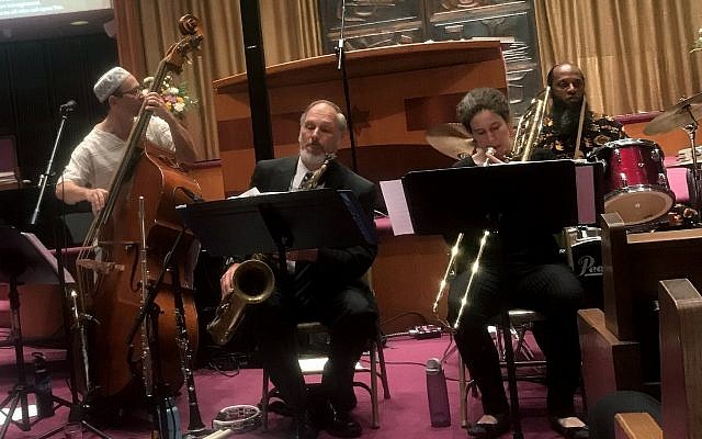Members of the Afro-Semitic Experience perform at S’lichot: An Evening of Reflection, Devotion & Jazz. (Photo courtesy of Temple Sinai)