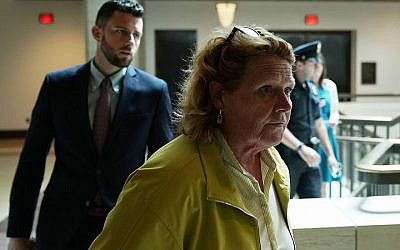 Sen. Heidi Heitkamp arriving at the U.S. Capitol, Aug. 22, 2018. (Photo by Alex Wong/Getty Images)