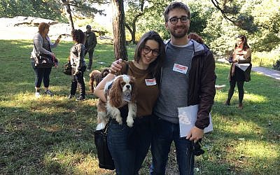 Alexandra Straytner and Zachary Levine took the course with their dog, Jofi.	(Photo by Josefin Dolsten)