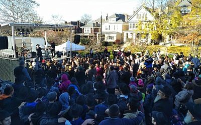 The Nov. 11 Stronger Together event brought out a free music and food loving crowd. (Photo by Adam Reinherz)