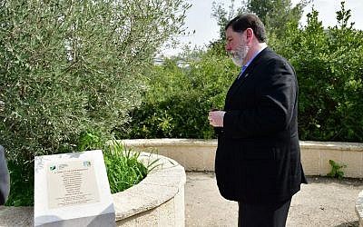 Mayor Bill Peduto visited Israel and honored the memory of those lost on Oct. 27. Photo by Rafi Ben Hakun, KKL-JNF