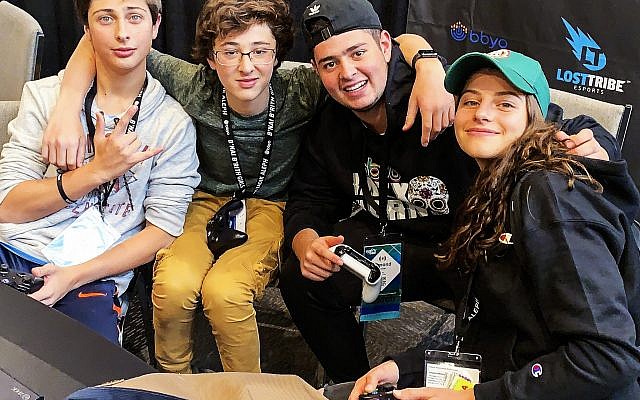 Gamers at 2019 BBYO convention. Photo courtesy of Lost Tribe Esports