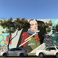 Robertson painted a mural of Hannah Senesh in downtown San Diego.