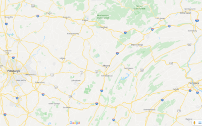Jewish communities around Pittsburgh and Western Pennsylvania were affected by the terrorist attack.Map courtesy of Google