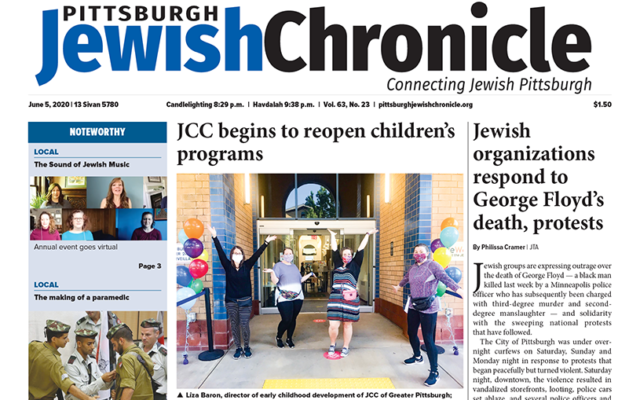 Pittsburgh Jewish Chronicle June 5, 2020