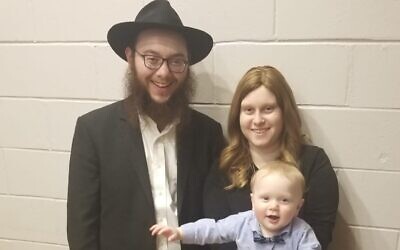 Rabbi Dovie , Mushkie and Yossele Kivman. Photo provided by Rabbi Dovie Kivman.