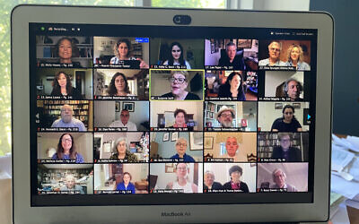 Authors presented their books virtually during the conference.Photo courtesy of Jewish Book Council via JTA