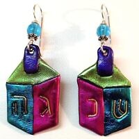 Dreidel earrings (Photo by Cathy Frank)