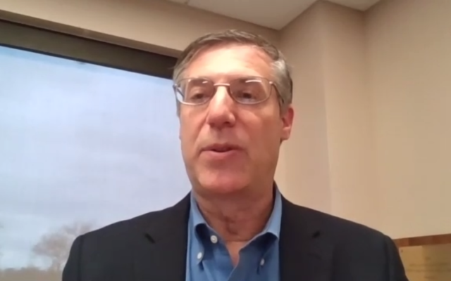 Screenshot of Brian Schreiber during the webinar