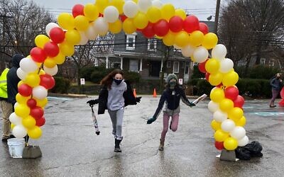 Like other congregations, Beth Shalom has had to get creative for fundraising because of the pandemic. Earlier this year, the congregation hosted a "Schlep-A-Thon" where participants circled the building, ending at a balloon decorated finish line.