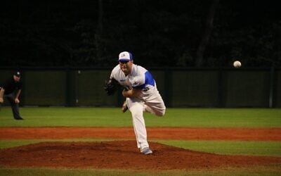 Jeremy Bleich, playing for Team Israel in 2019. (Photo courtesy of Team Israel)