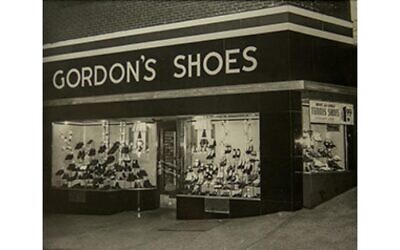 Gordon's Shoes storefront circa 1930. Photo courtesy of Chuck Gordon