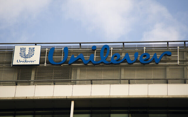 The Unilever logo is seen in Warsaw, Poland, in 2020. (Aleksander Kalka/NurPhoto via Getty Images) The Unilever logo is seen in Warsaw, Poland, in 2020. (Aleksander Kalka/NurPhoto via Getty Images)