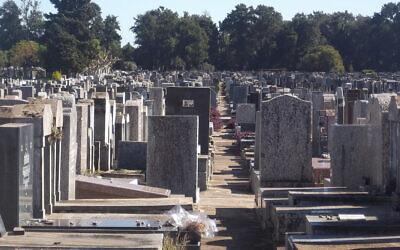 The Jewish cemetery of La Tablada in Buenos Aires, Argentina, pictured in 2013. (Wikimedia Commons/Dario Alpern)