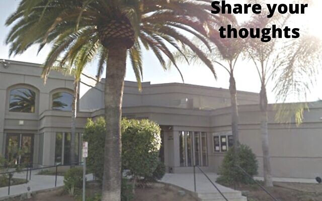A view of the Chabad congregation in Poway, California (Google Street View)