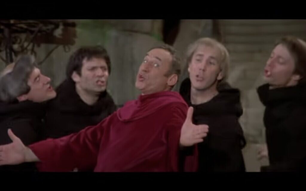 Mel Brooks as Torquemada in "History of the World: Part I" (1981), which will finally see a sequel on Hulu. (20th Century Fox/screenshot)