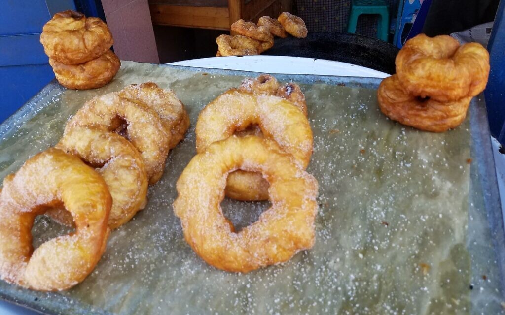 S’finj are Moroccan rings of fried dough that are light and spongy.
(Photo courtesy of Aliza Green) S’finj are Moroccan rings of fried dough that are light and spongy.
(Photo courtesy of Aliza Green)