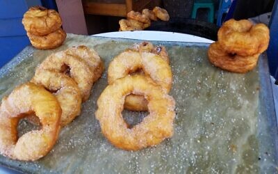 S’finj are Moroccan rings of fried dough that are light and spongy.
(Photo courtesy of Aliza Green)