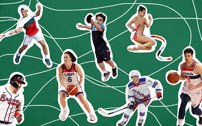 2021 was an exciting year in the Jewish sports world. (Collage by Grace Yagel)