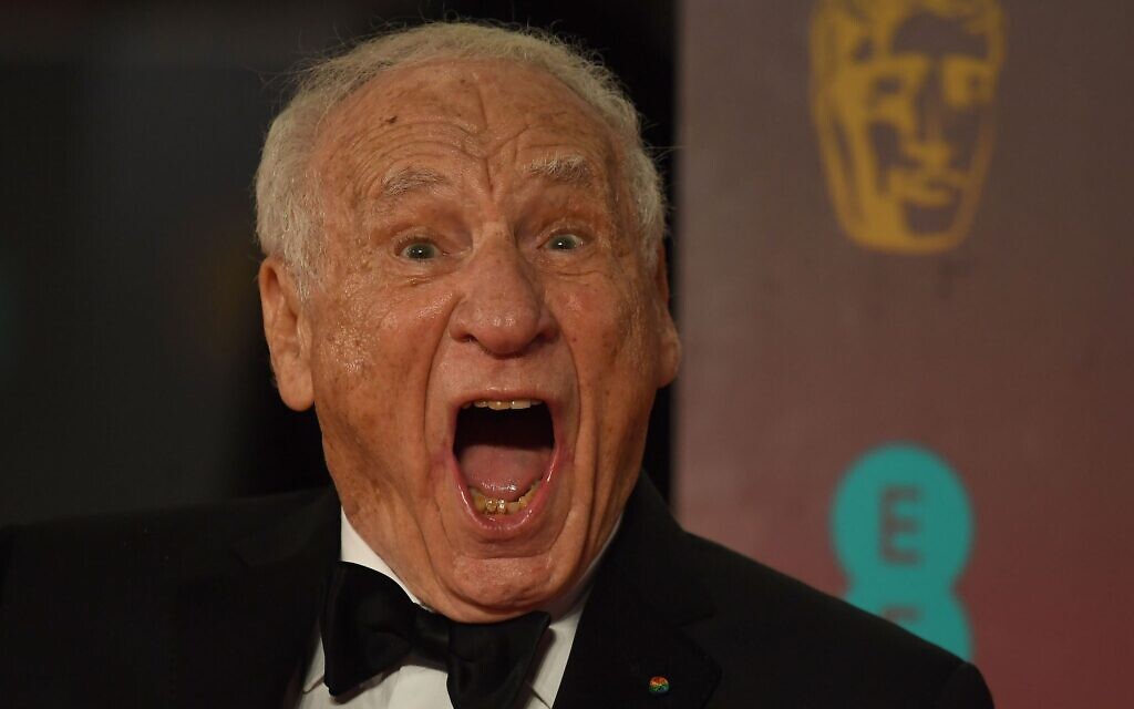 Mel Brooks poses at the BAFTA British Academy Film Awards at the Royal Albert Hall in London on Feb. 12, 2017. Brooks' new memoir covers his long career in show business. (Justin Tallis/AFP via Getty Images)