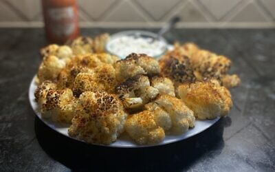 Cauliflower "hot wings" (Photo by Carole Mantel)