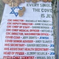 Miami Beach Mayor Dan Gelber found some of the antisemitic flyers while out on a walk with his wife. (Dan Gelber via Twitter)