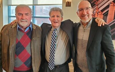 From left: Ed Bouchette, Bernie Ankney and Tom McMillan. Photo by Adam Reinherz