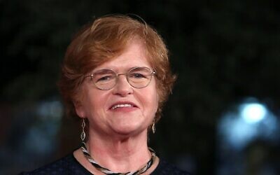 Deborah Lipstadt walks a red carpet for "Denial" during the 11th Rome Film Festival at Auditorium Parco Della Musica in Rome, Oct. 17, 2016. (Elisabetta A. Villa/WireImage via Getty Images)