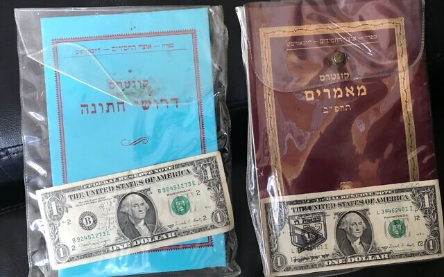 Diving for dollars--Rabbi Eli Wilensky found rabbis from the Rebbe in Chabad House's dumpster. Photo by Rabbi Eli Wilansky.