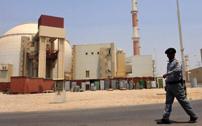 A view of the Russian-built Bushehr nuclear power plant in southern Iran, Aug. 21, 2010. (IIPA via Getty Images)