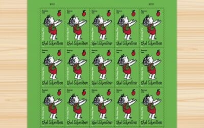 The United States Postal Service released a new series of Forever stamps Friday in honor of Shel Silverstein. (USPS)