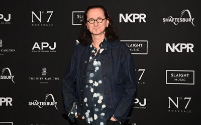 Geddy Lee attends the 13th Annual Artists for Peace and Justice Fundraiser in Toronto, Sep. 11, 2021. (Photo via JTA)
