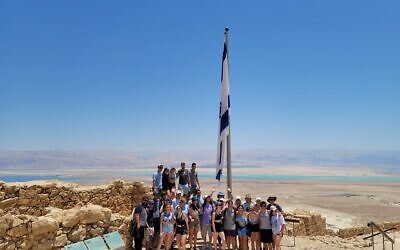 Rabbi Shlomo Silverman led a group of CMU students to Israel for the first time in two years as part of the Birthright Israel program. Photo provided by Chabad of Carnegie Mellon University.