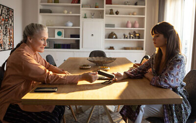 Caption: Glenn Close and Niv Sultan as Marjan and Tamar in “Tehran” on Apple TV+. (Image Courtesy of Apple TV+ via JNS)