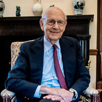Stephen Breyer in his office in Washington, D.C., August 2021. (Bill O'Leary/The Washington Post via Getty Images)