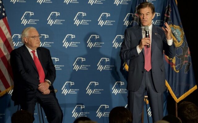 Amb. David Friedman and Dr. Mehmet Oz (Photo courtesy of Republican Jewish Coalition) Amb. David Friedman and Dr. Mehmet Oz (Photo courtesy of Republican Jewish Coalition)