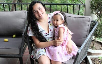 Evelin Yajaira Flores Ceren came to the United States as a child fleeing violence. JFCS helped her stay in the country. She’s an adult now, living in the country with her daughter Emely Tatiana Mejia Flores. Photo provided by JFCS.